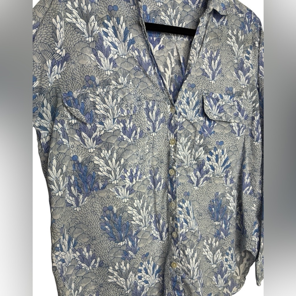 Roller Rabbit Guy Button Down Cotton Printed Shir… - image 3